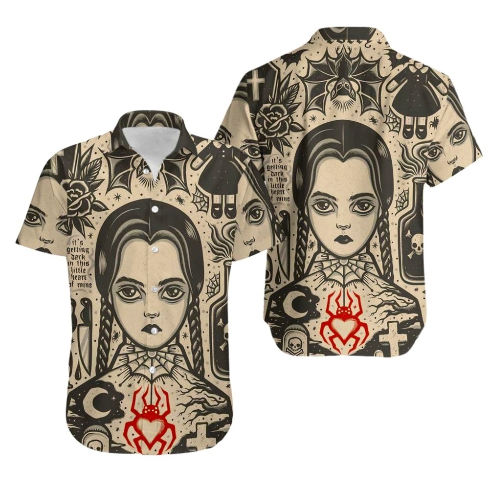Wednesday Addams Button Down Shirt Mens Size Medium